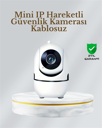 360° Dönen Akıllı WiFi Kamera – Uzaktan Kontrol ve İki Yönlü Ses Özellikli