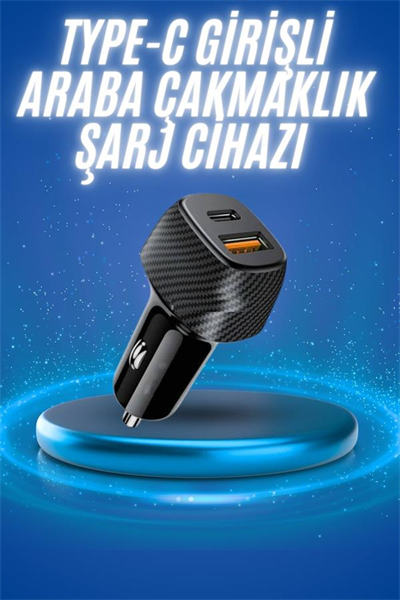 38W Oto Çakmaklık Araç Içi Şarj Cihazı Hızlı Şarj Uzun Ömürlü