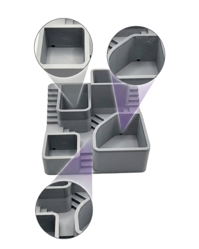 3D Baskı Kaktüs Saksı Seti Çok Bölmeli Modern Dekoratif Masaüstü Bitki Düzenleyici