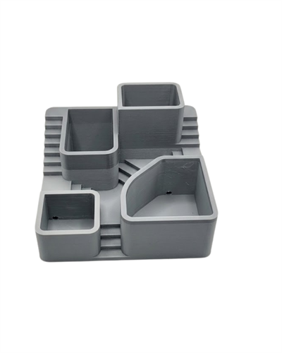 3D Baskı Kaktüs Saksı Seti Çok Bölmeli Modern Dekoratif Masaüstü Bitki Düzenleyici