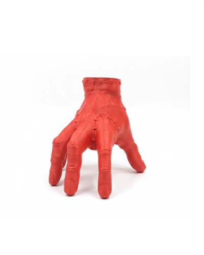 3D Dekoratif Kırmızı El Biblo 17x16 cm Modern Ev Aksesuarı