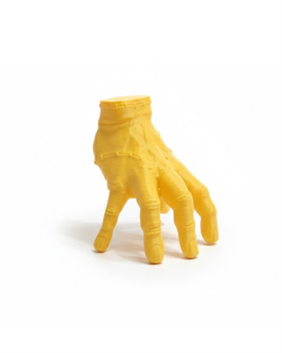 3D Dekoratif Sarı El Obje 17x16 cm Şık ve Dikkat Çekici Tasarım