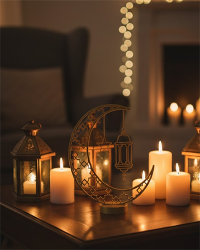 3D Hilal Cami Biblo 20x20 cm Özel Tasarım Özel Baskı Ürün