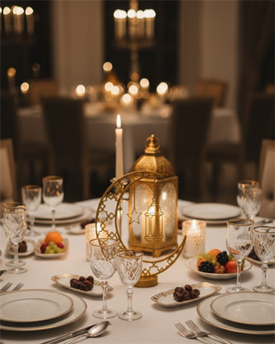 3D Hilal Dekorasyonu Özel Baskı Premium Tasarım