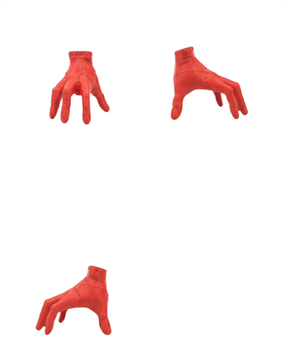 3D Kırmızı El Dekor 17x16 cm Gotik ve Modern Tasarım Obje