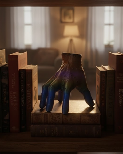 3D Modern Rengarenk El Heykeli 27x22 cm Statement Dekor