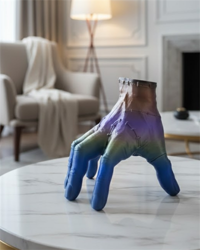 3D Multicolor El Biblo 27x22 cm Sanatsal ve Dikkat Çekici Dekor