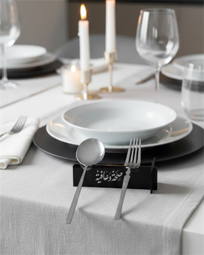 3D Özel Baskı 6’lı Kaşık Çatal Servis Standı Masa Üstü Düzenleyici