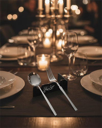 3D Özel Baskı 6’lı Kaşık Çatal Sunum Standı Şık Masa Düzenleyici