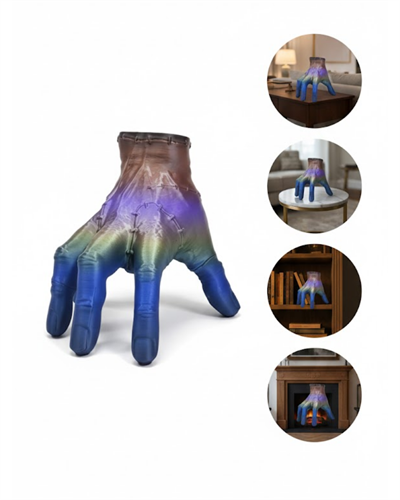 3D Renk Geçişli El Obje 27x22 cm Büyük Boy Ev Dekorasyonu
