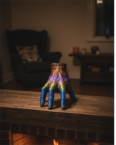 3D Renk Geçişli El Obje 27x22 cm Büyük Boy Ev Dekorasyonu
