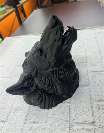 3D Siyah Ayı Başı Duvar Süsü Özel Tasarım Dekoratif Heykel 25x19 cm