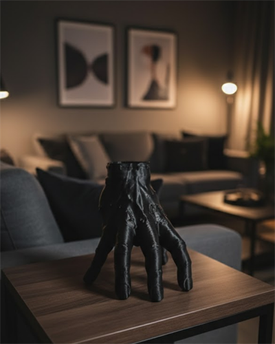 3D Siyah El Dekoratif Heykel 27x22 cm Büyük Boy Modern Tasarım
