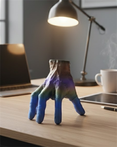 3D Tasarım Rengarenk El Biblo 27x22 cm Özgün ve Şık Aksesuar