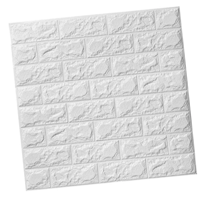 3D Tuğla Desenli Kendinden Yapışkanlı Duvar Paneli 58x38 cm