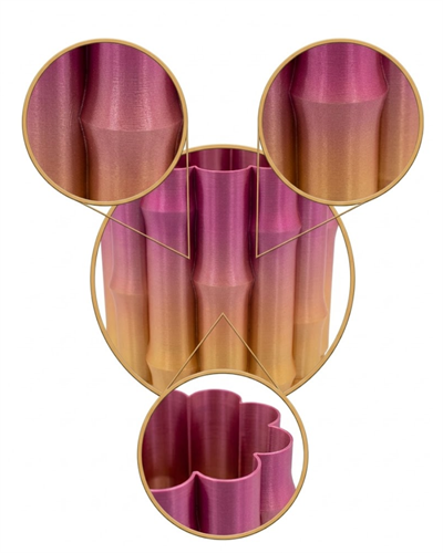 3D ÜRÜN MOR SARI VAZO