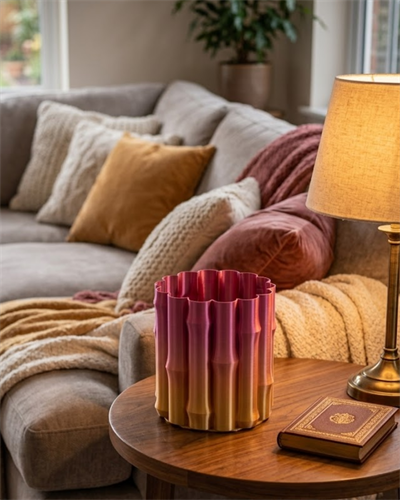 3D ÜRÜN MOR SARI VAZO