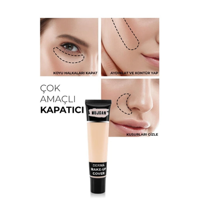 3lü Derma Porselen Makyaj Tüp Kapatıcı Seti