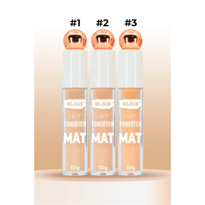 3lü Mat Bitişli Likit Fondöten Seti