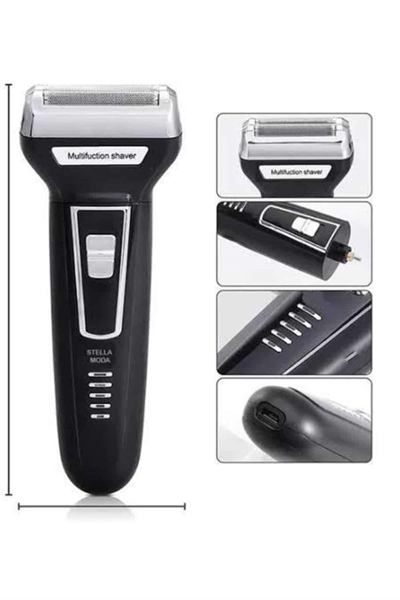 3lü Set Saç Sakal Kesme Traş Makinesi Burun Kılı Alma Tıraş Makinesi