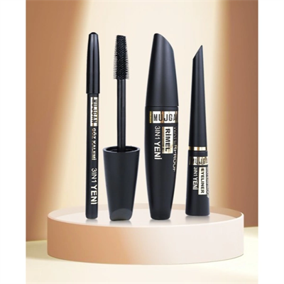 3ü 1 Arada Göz Makyajı Seti - Eyeliner, Maskara, Kalem