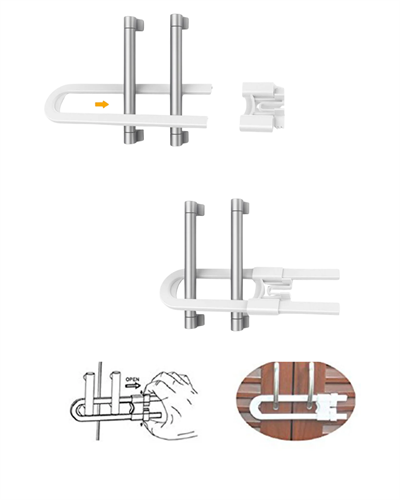4 Adet Dolap Emniyet Kilidi Çocuk Güvenliği İçin Güçlü ve Dayanıklı Set