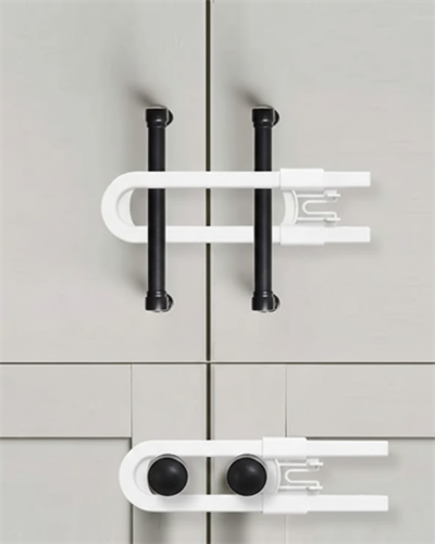 4 Adet Dolap ve Kapak Emniyet Kilidi Evde Güvenli Kullanım İçin