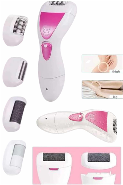 4 Başlıklı Bakım Cihazı Epilatör Tüy Alma Makinesi Topuk Törpüsü