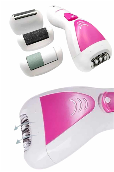 4 Başlıklı Bakım Cihazı Epilatör Tüy Alma Makinesi Topuk Törpüsü