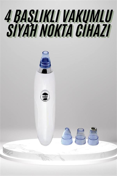 4 Başlıklı Pilli Vakumlu Siyah Nokta Temizleyici Akne Ve Sivilce Önleyici