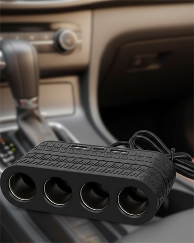 4 Çakmak Girişli Araç Çoklayıcı Type C ve USB Destekli Güvenli Güç Dağıtıcı