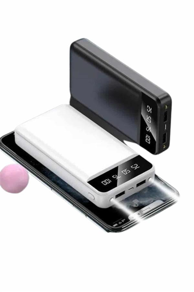 4 Çıkışlı 20.000 Mah Powerbank Uzun Pil Ömürlü Taşınabilir
