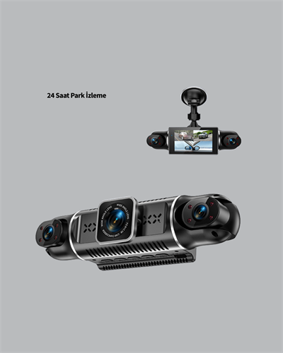 4 Kameralı Araç İçi Kamera 1080P GPS Takip WiFi Gece Görüşlü