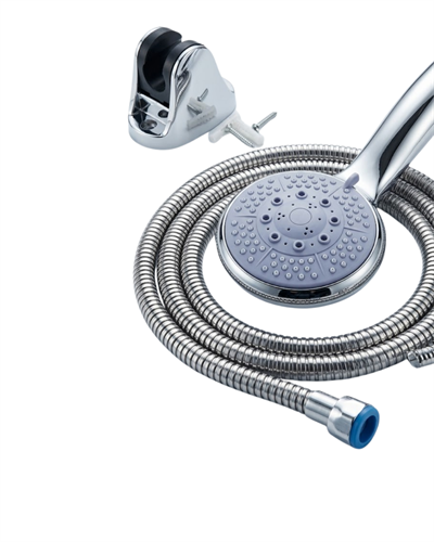 4 Modlu El Duşu Başlığı Spiral Hortumlu Duş Seti Banyo Aksesuarı