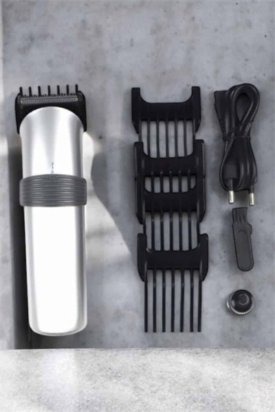 4 Taraklı Taşınabilir Profesyonel Saç ve Sakal Kesme Tıraş Makinesi