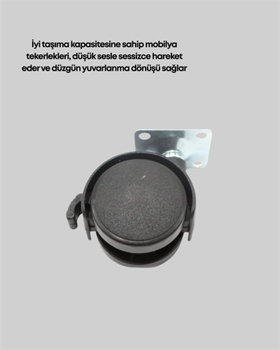 4 cm Kilit Mekanizmalı Mobilya Ayağı Tekli