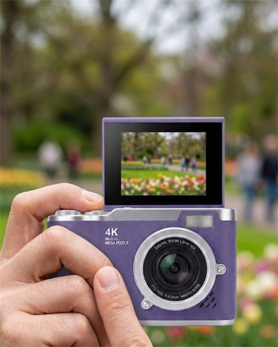 48 MP Dijital Fotoğraf Makinesi 4K Video Flip Ekranlı Kompakt