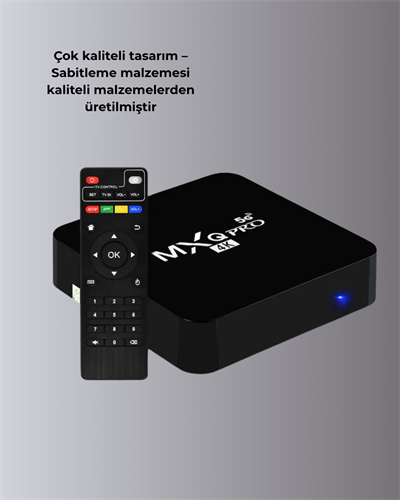 4K Android TV Box – 2GB RAM 16GB ROM, Hızlı Wi-Fi Bağlantılı Akıllı Medya Kutusu