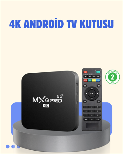4K Android TV Box – 2GB RAM 16GB ROM, Hızlı Wi-Fi Bağlantılı Akıllı Medya Kutusu