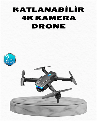 4K Kamera Özellikli Katlanabilir Drone Wi-Fi ve Yükseklik Sabitlemeli