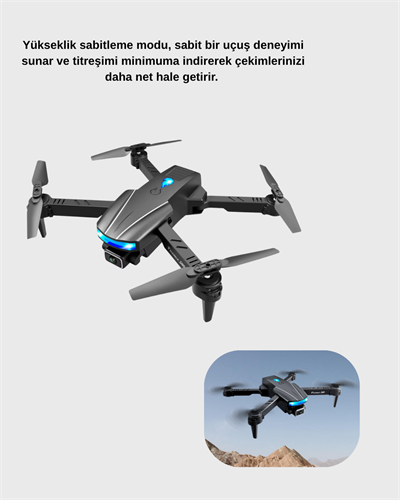 4K Katlanabilir Drone Uzaktan Kontrollü Wi-Fi Görüntü Aktarımlı
