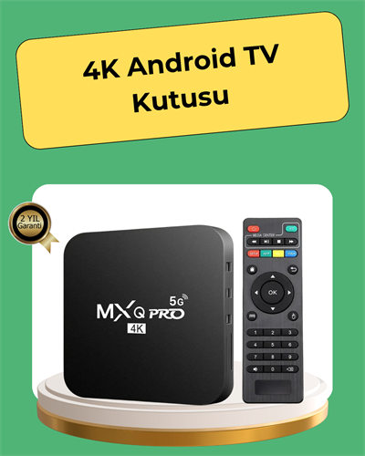 4K Ultra HD TV Box – 2GB RAM, 16GB Hafıza, Android Akıllı Medya Oynatıcı