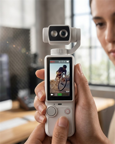 4K Vlog Kamera Otomatik Odaklama ve Döndürülebilir Lensli Taşınabilir El Kamerası