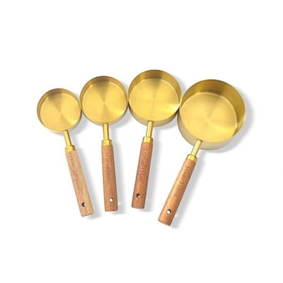 4lü Ahşap Saplı Ölçü Kaşığı