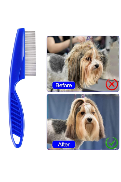 4lü Bit Evcil Hayvan Tarak Seti Kedi Köpek Bit Tarak Seti Pire Tarağı
