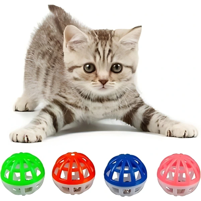 4lü Çıngıraklı Top Kedi Oyuncağı
