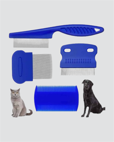 4’lü Evcil Hayvan Tüy Temizleme Seti – Paslanmaz Çelik,Plastik, Pratik ve Hijyenik Bakım