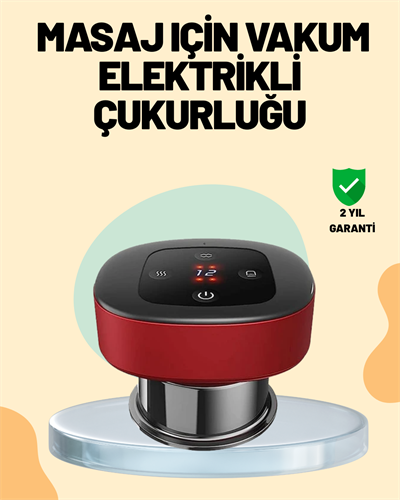 4’ü 1 Arada Elektrikli Çukurluk Masaj Seti Isı Masaj ve Kırmızı Işık