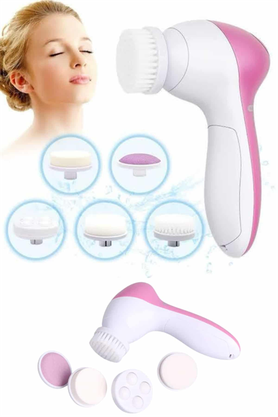 5 Başlıklı Cilt Temizleme Cihazı Ultra Kaliteli Yumuşak Kırşıklık Karşıtı