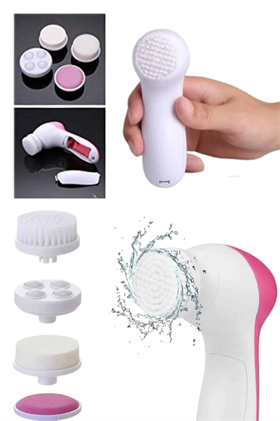 5 Başlıklı Cilt Temizleme Cihazı Ultra Kaliteli Yumuşak Kırşıklık Karşıtı